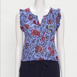 Loft Sleeveless Floral Blouse